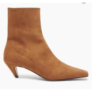 NWOT: STELLA MCCARTNEY Spur Vegan Suede Ankle Booties